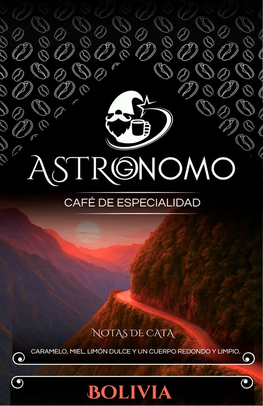 Etiqueta Astrognomo Bolivia Caranavi 250g