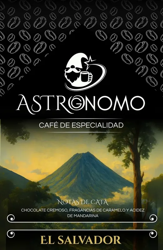 Etiqueta Astrognomo El Salvador 250g