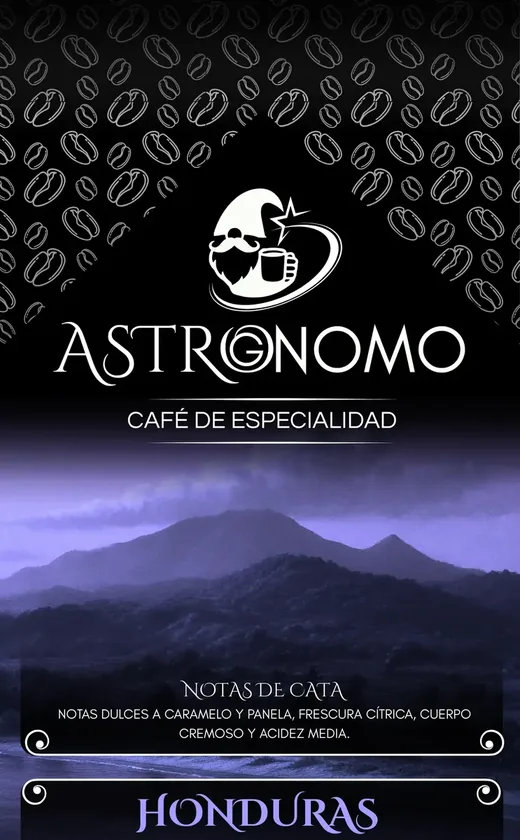Etiqueta Astrognomo Honduras 250g