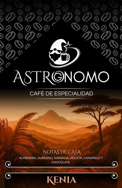 Etiqueta Astrognomo Kenia 250g