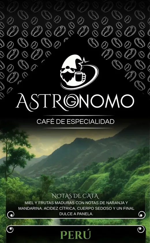 Etiqueta Astrognomo Perú 250g